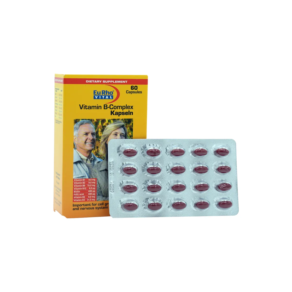 کپسول ویتامین ب کمپلکس یوروویتال