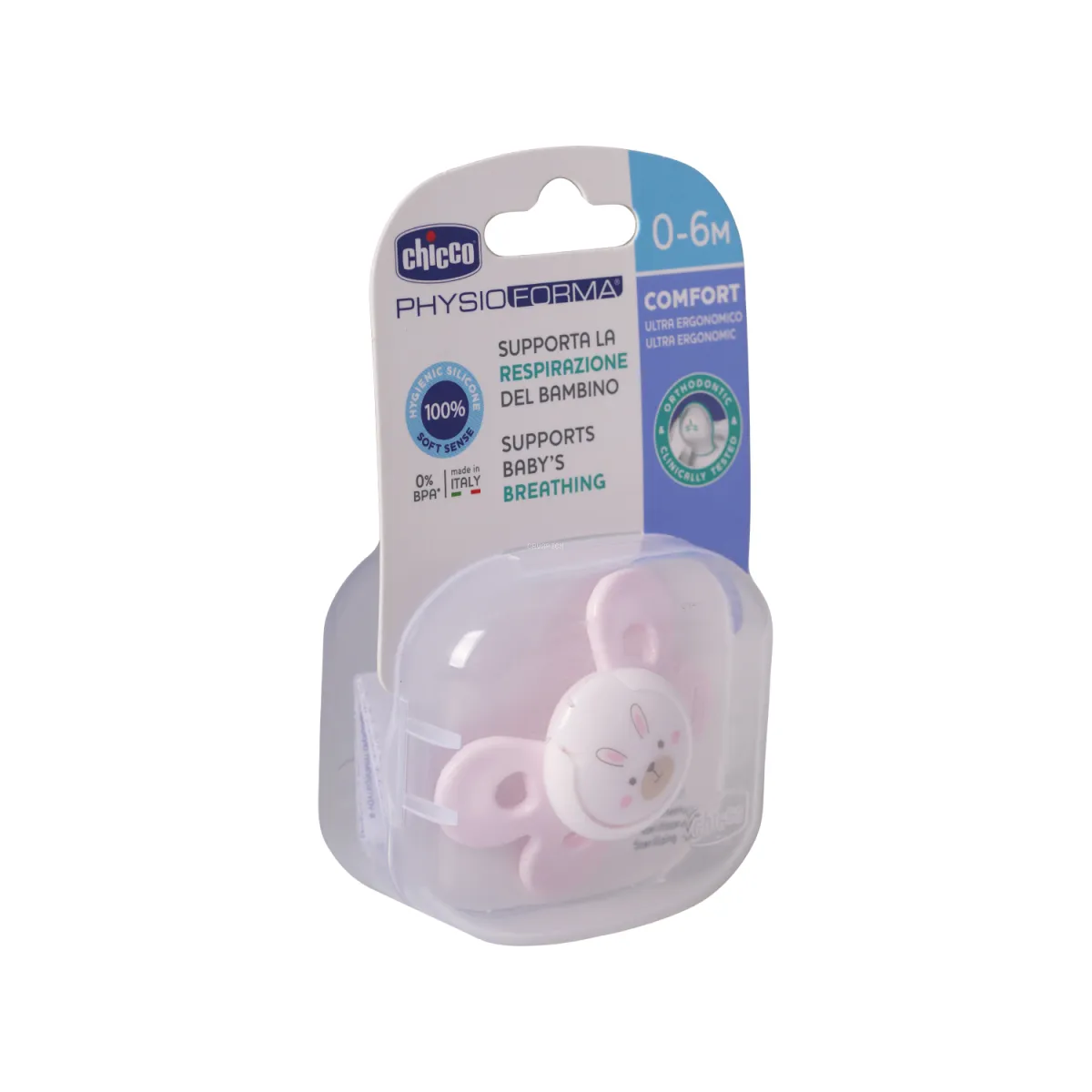 پستانک چیکو طرح خرگوش مناسب ۶-۰ ماه