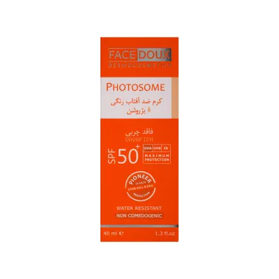 کرم ضد آفتاب SPF50 فیس دوکس رنگ بژ روشن
