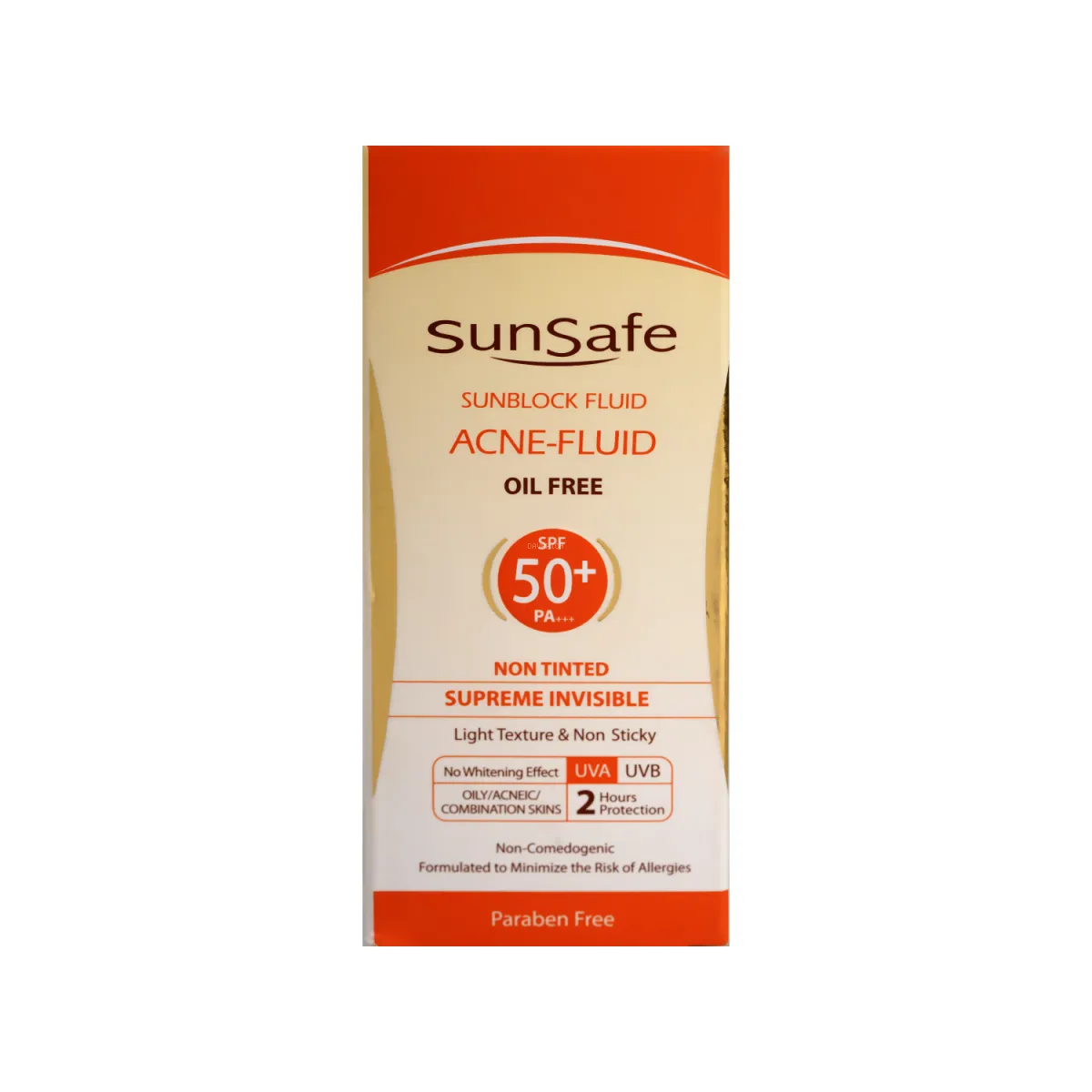 فلوئید ضد آفتاب SPF50 سان سیف بدون رنگ