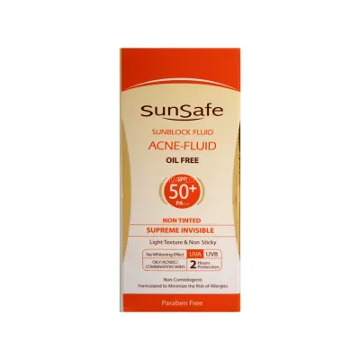 فلوئید ضد آفتاب SPF50 سان سیف بدون رنگ