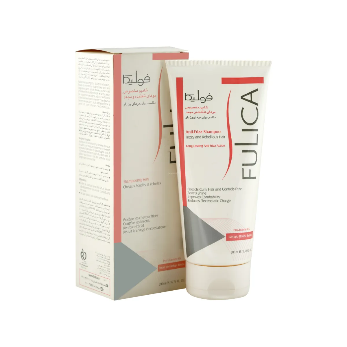 شامپو ضد وز فولیکا مناسب موی شکننده و مجعد 200 میلی لیتر