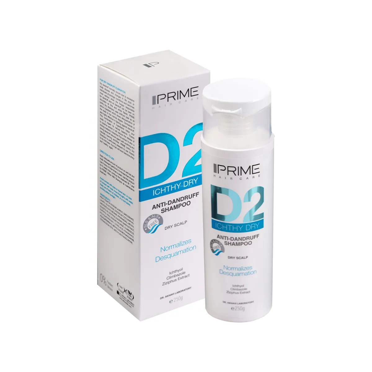 شامپو ضد شوره پرایم مناسب پوست سر خشک 250 میلی لیتر