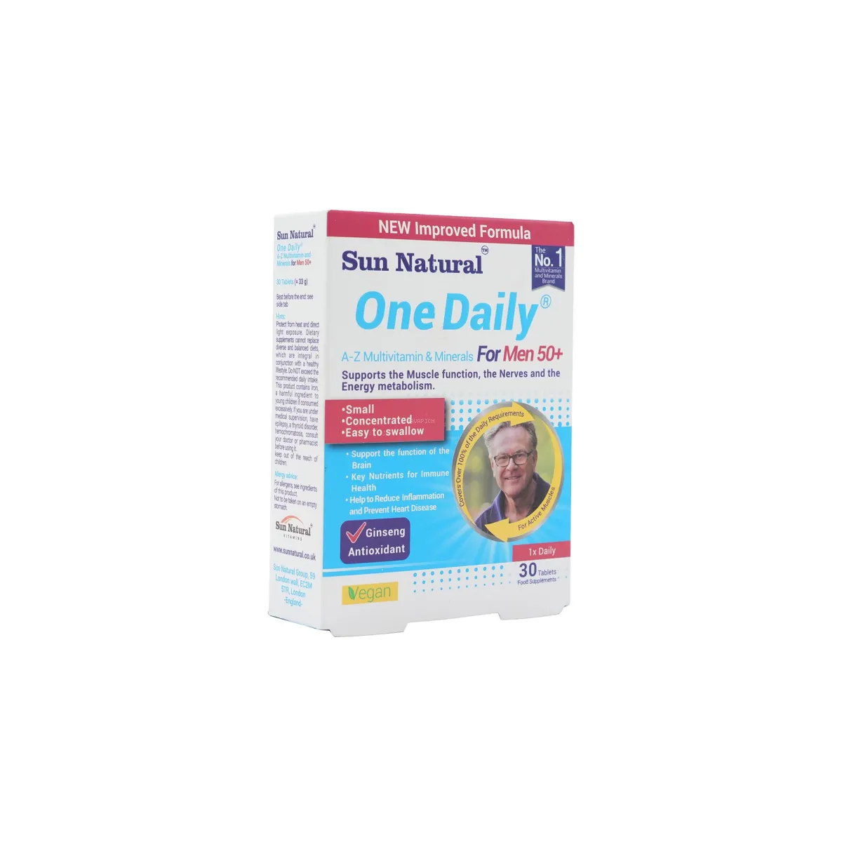 قرص وان دیلی سان نچرال مناسب آقایان بالای 50 سال