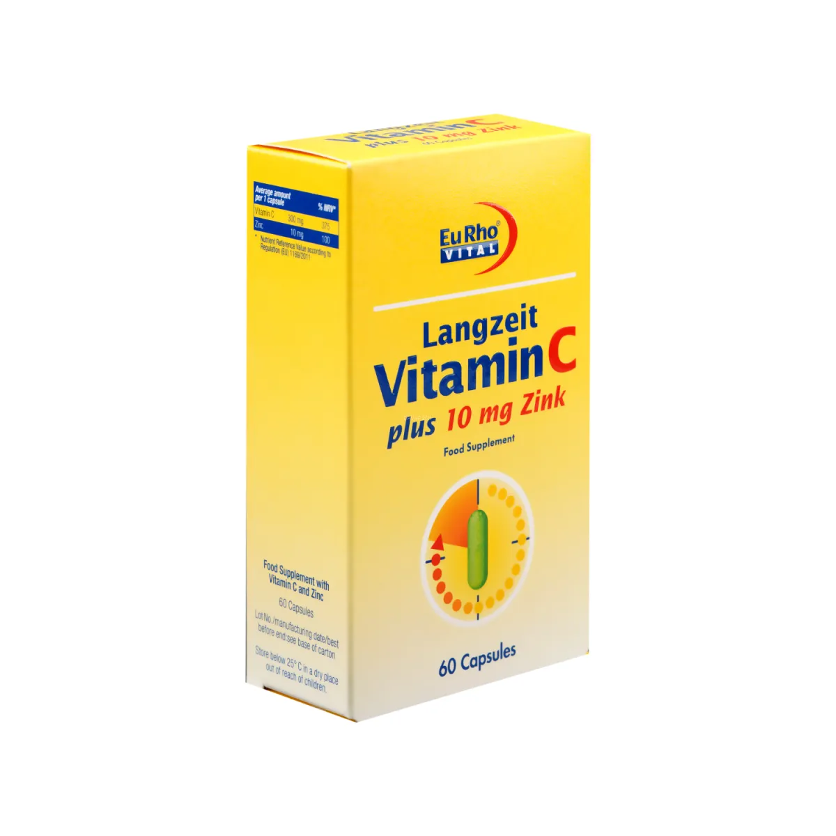 کپسول ویتامین C و زینک یوروویتال