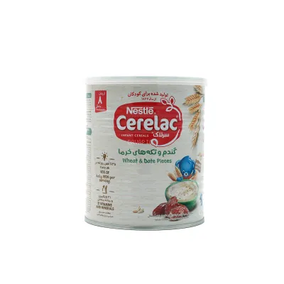 سرلاک نستله طعم گندم و تکه های خرما