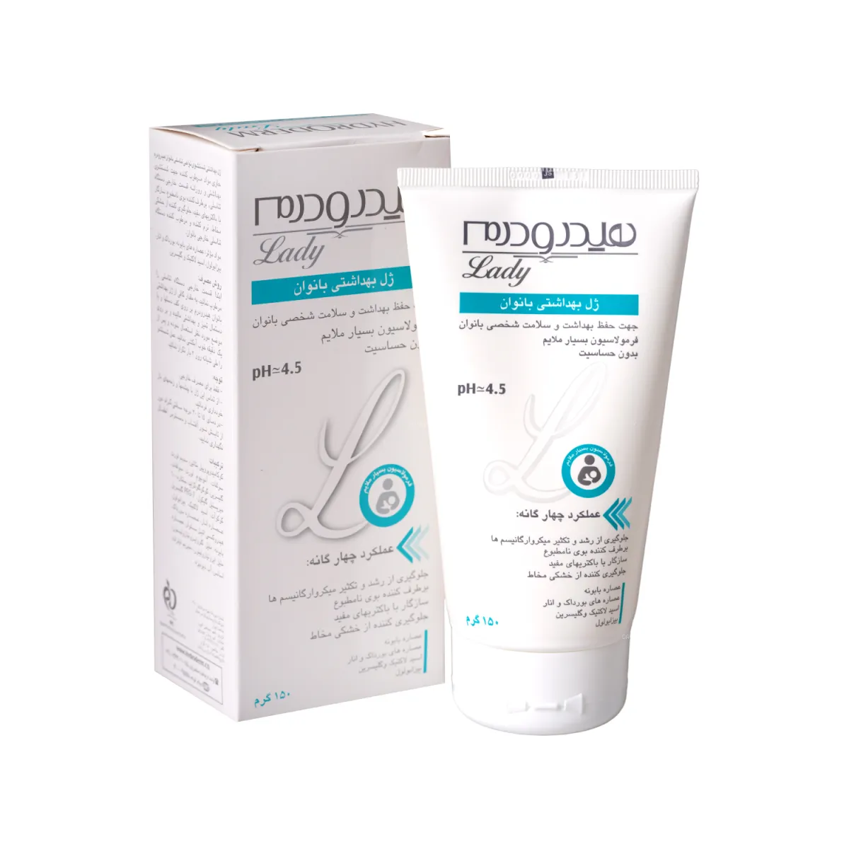 ژل بهداشتی بانوان هیدرودرم مدل Quadra Action