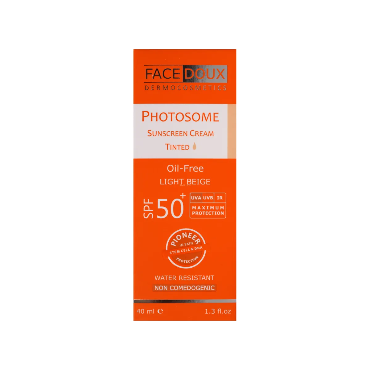 کرم ضد آفتاب SPF50 فیس دوکس رنگ بژ روشن