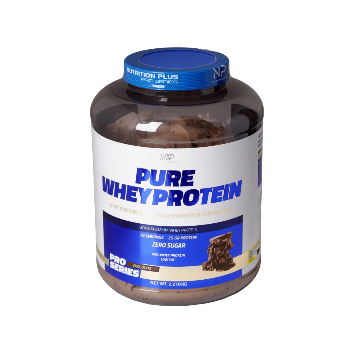 پودر پروتئین پیور وی نوتریشن پلاس طعم شکلات 2270 گرم