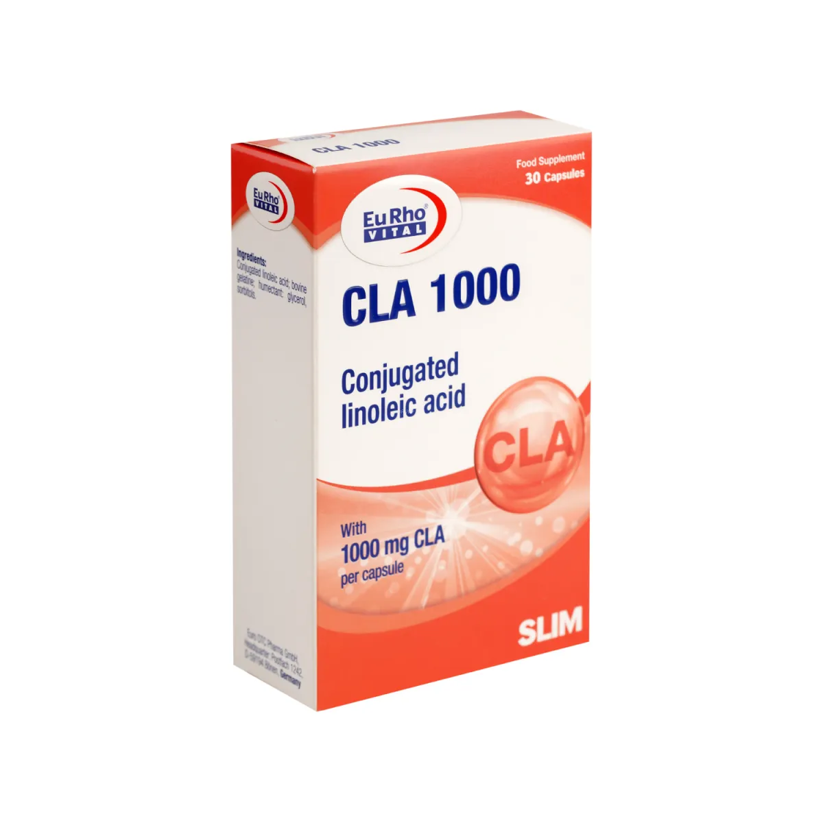 کپسول لاغری CLA یوروویتال 1000 میلی گرم