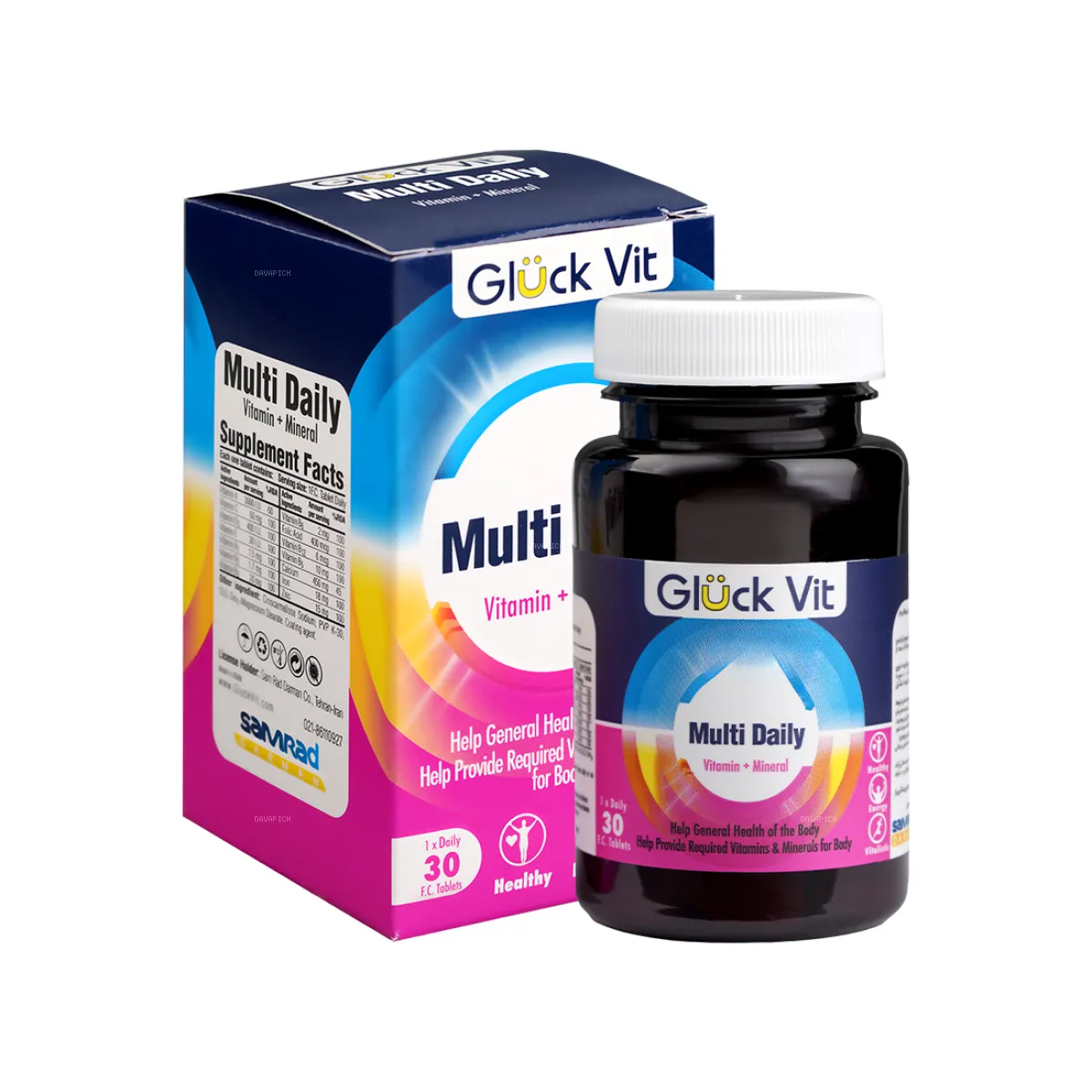 قرص مولتی دیلی گلوک ویت