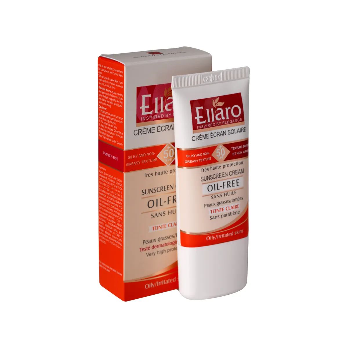 کرم ضد آفتاب SPF50 الارو مدل Teinte Claire رنگی مناسب پوست چرب
