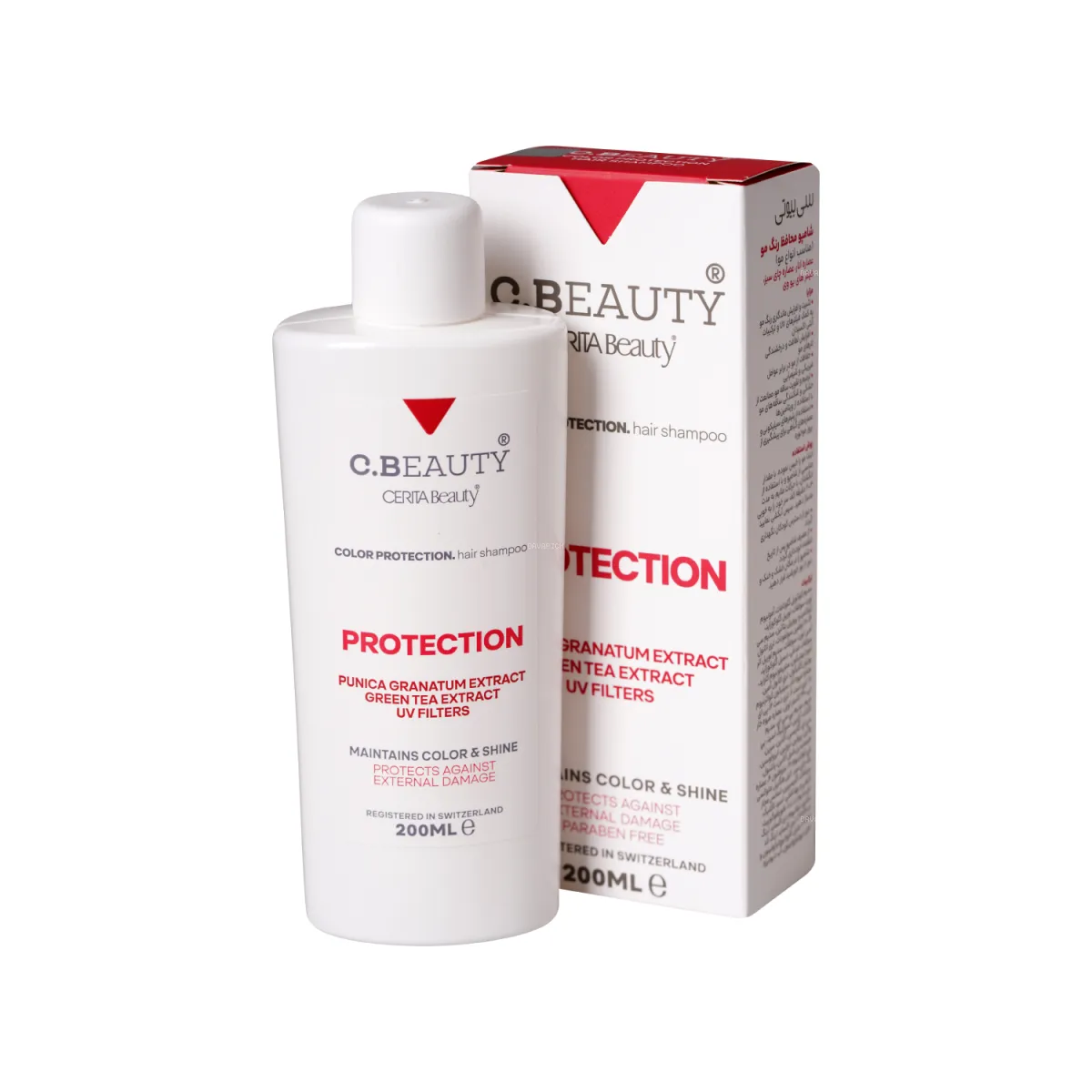 شامپو محافظ رنگ مو سی بیوتی مناسب انواع مو 200 میلی لیتر
