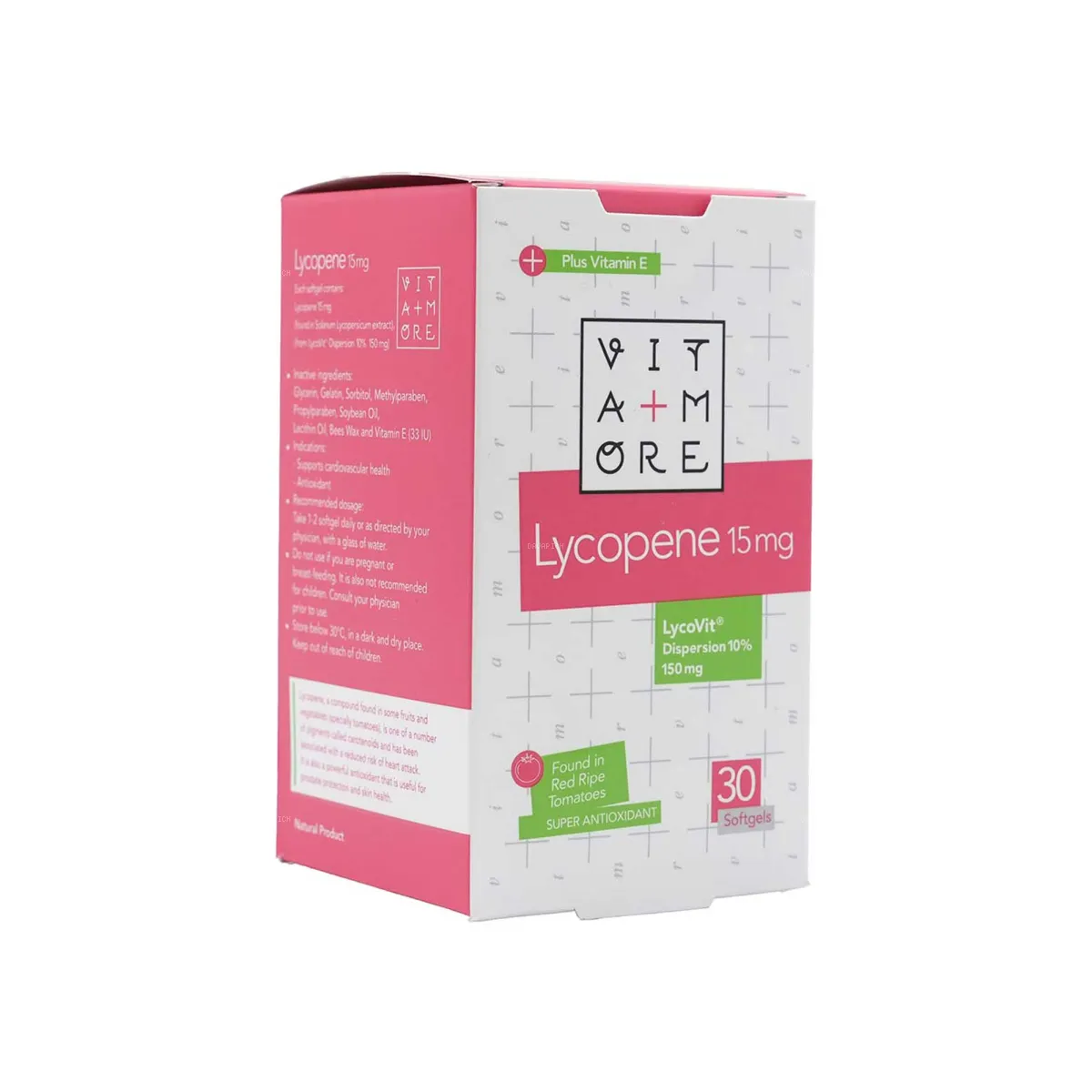 کپسول لیکوپن ویتامور 15 میلی گرم
