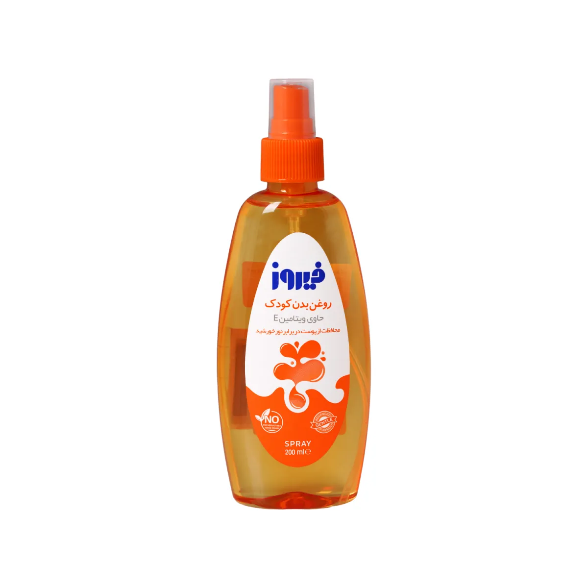 روغن بدن کودک فیروز حاوی ویتامین E