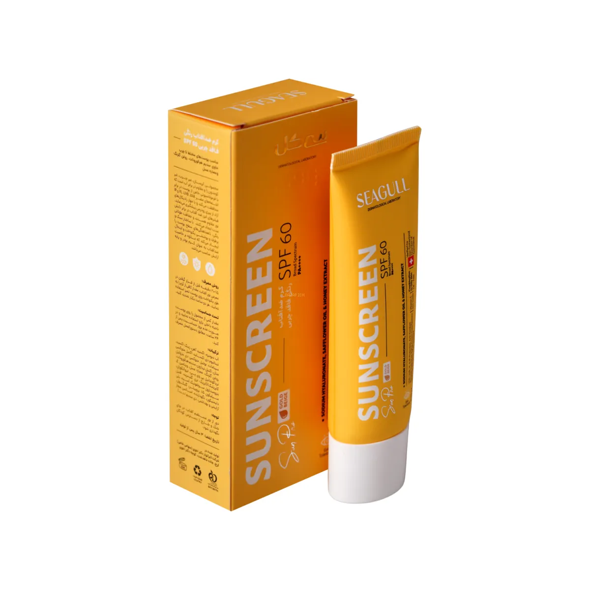 کرم ضد آفتاب SPF60 سی گل رنگی مناسب پوست مختلط تا چرب