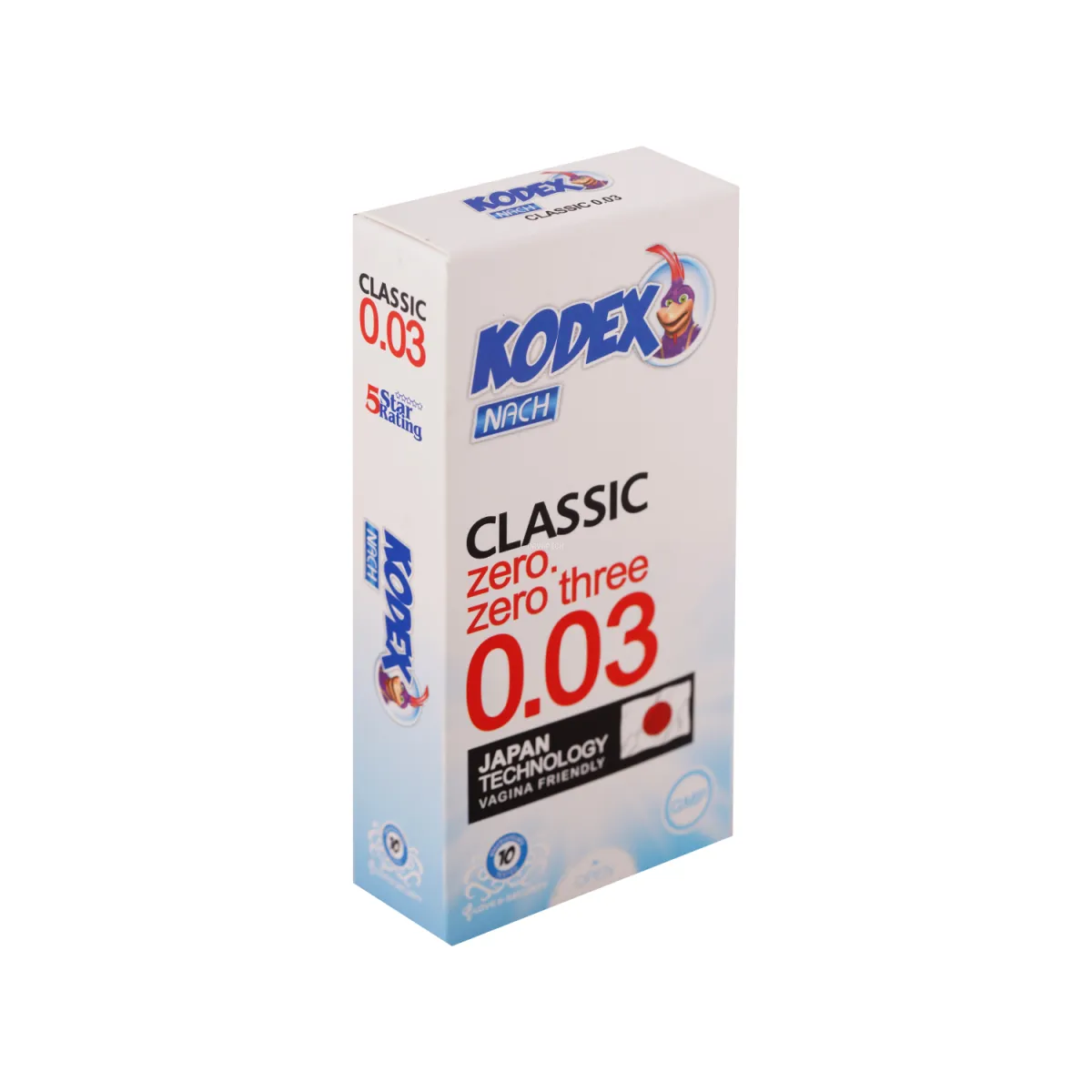 کاندوم کلاسیک ناچ کدکس مدل نازک بسته 10 عددی