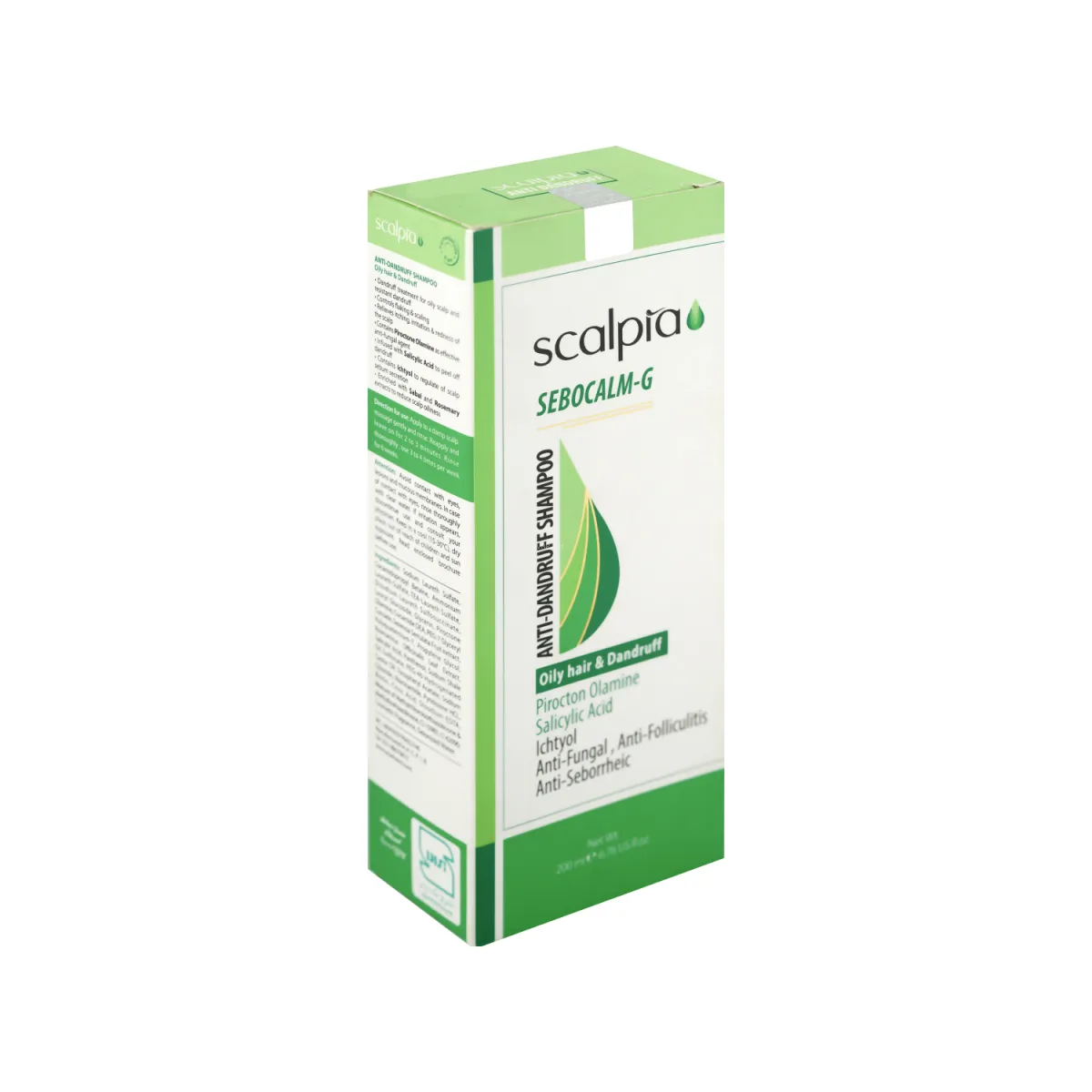 شامپو ضد شوره اسکالپیا مناسب موی چرب 200 میلی لیتر