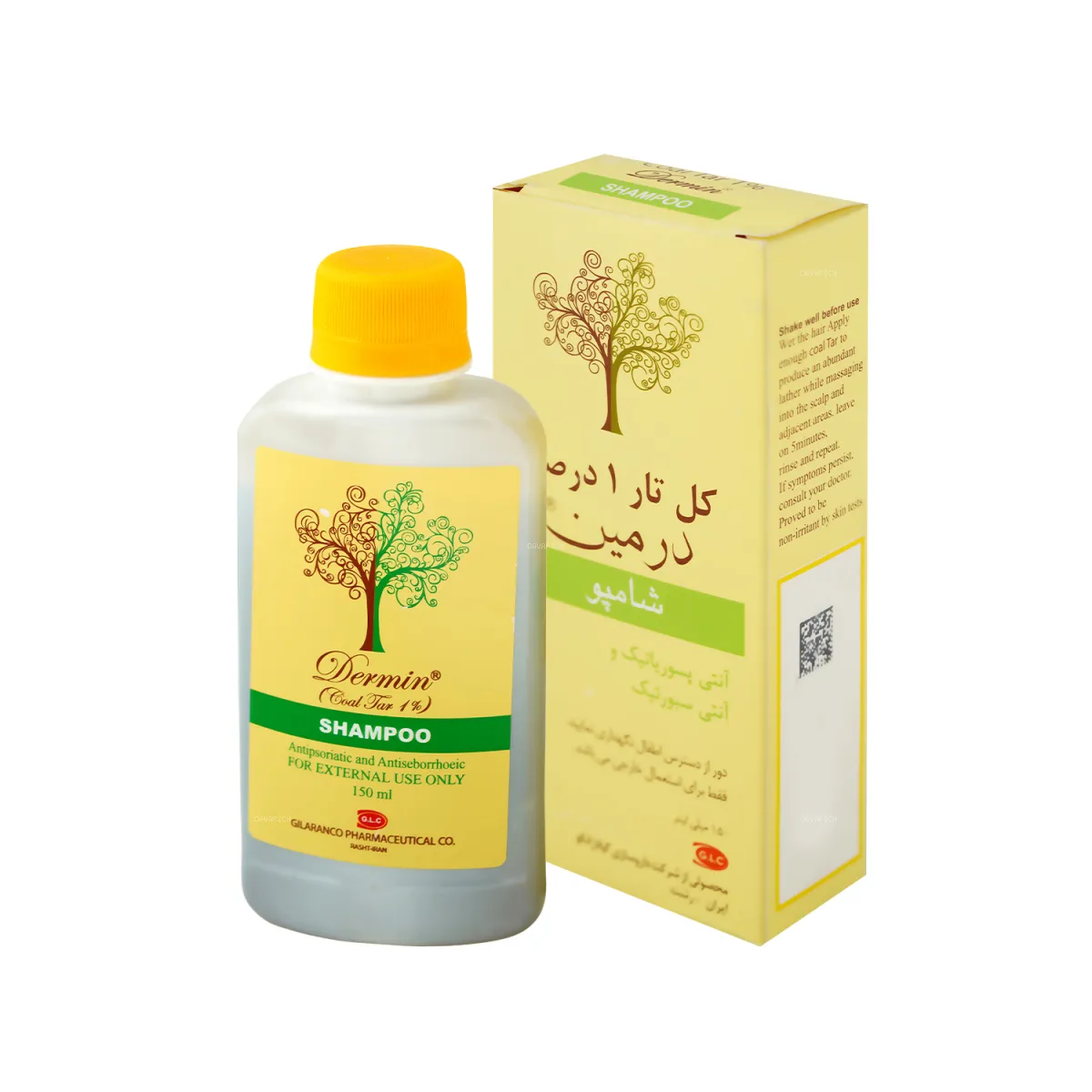 شامپو آنتی پسوریاتیک کل تار درمین 150 میلی لیتر
