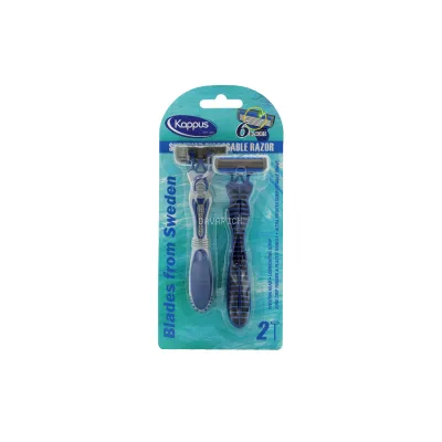 تیغ اصلاح شش لبه کاپوس بسته 2 عددی