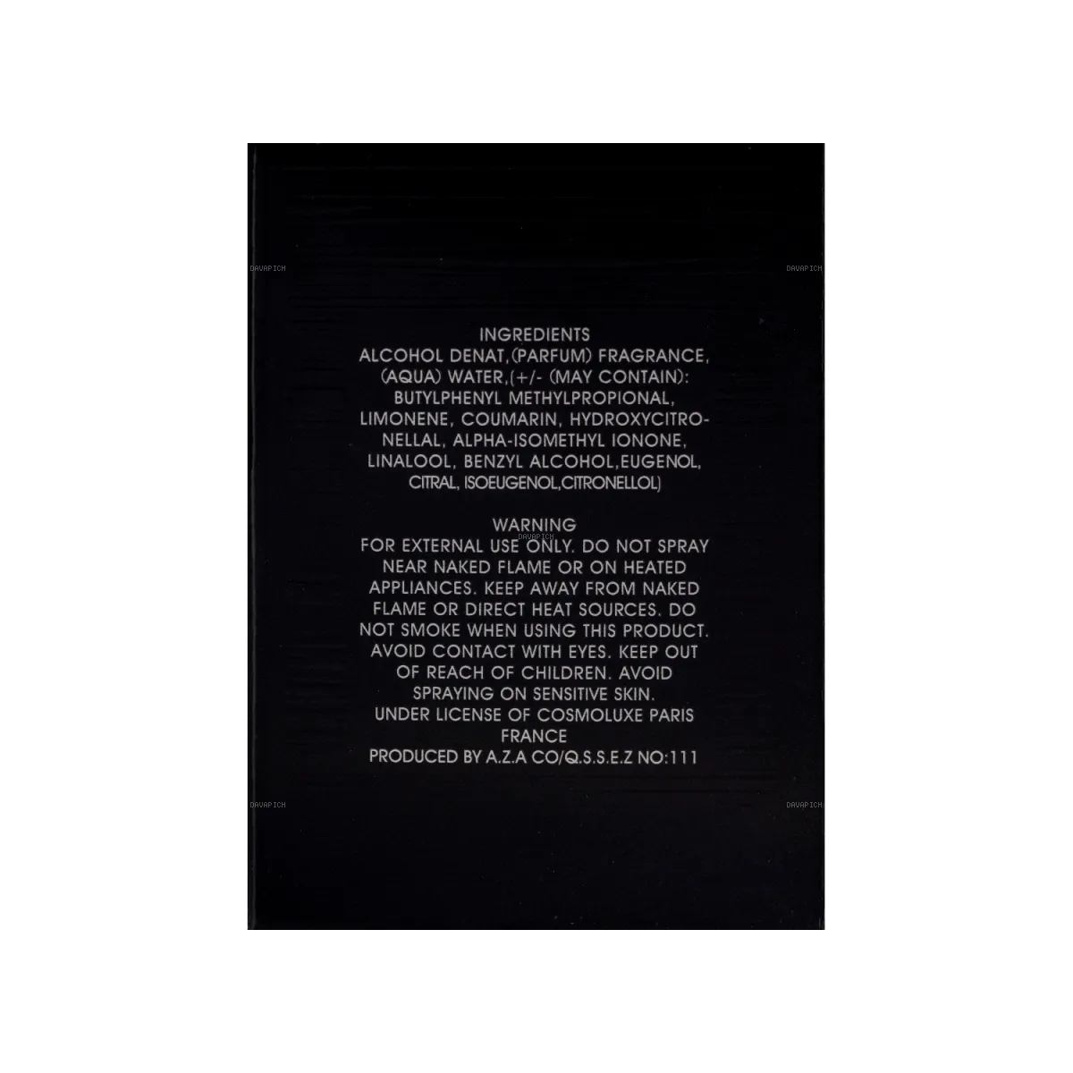 ادوپرفیوم بالرینا مدل Aventose