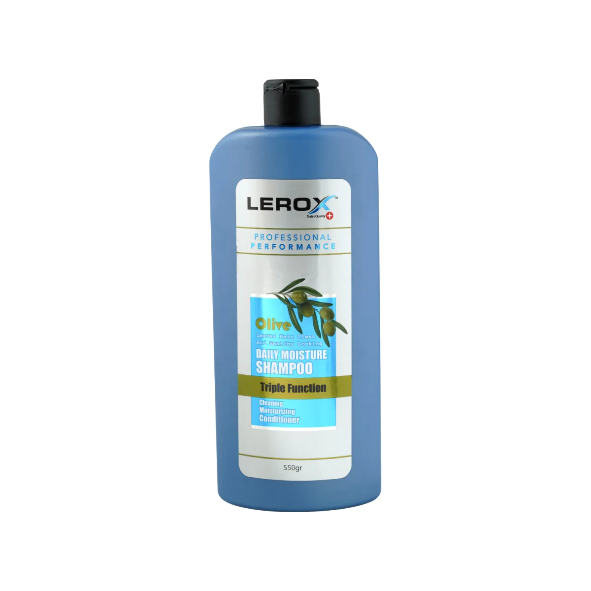 شامپو مرطوب کننده روزانه لروکس حاوی عصاره زیتون 550 میلی لیتر