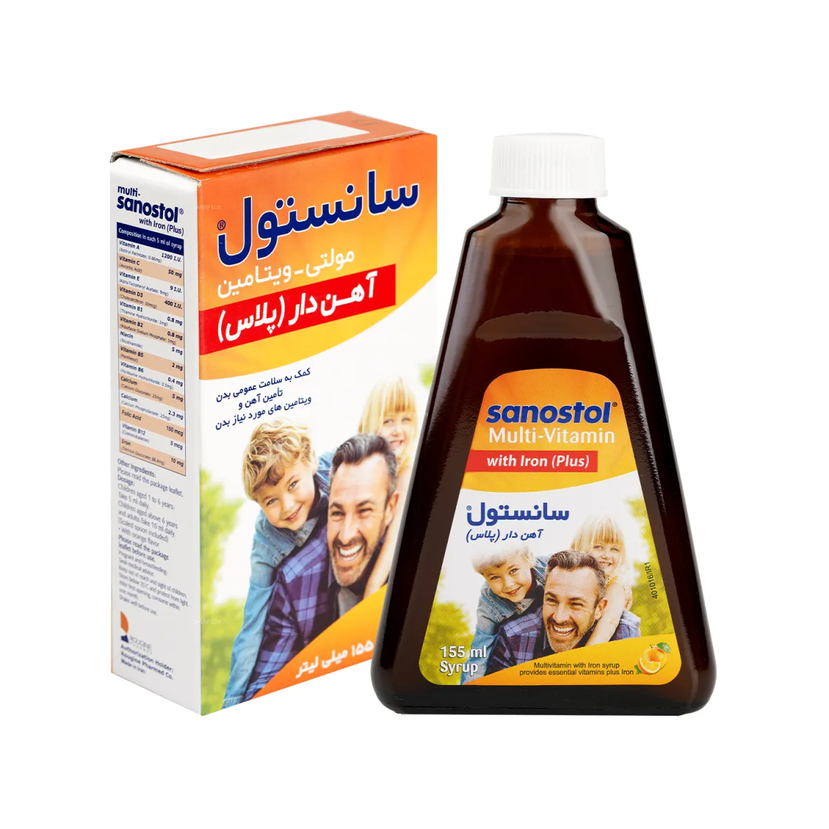 شربت مولتی ویتامین آهن پلاس سانستول