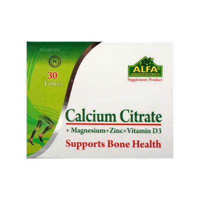 قرص کلسیم سیترات آلفا ویتامینز