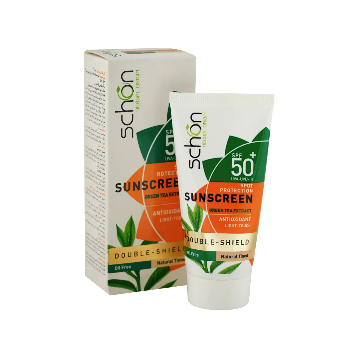 کرم ضد آفتاب SPF50 گیاهی شون مدل Spot Protection رنگ طبیعی