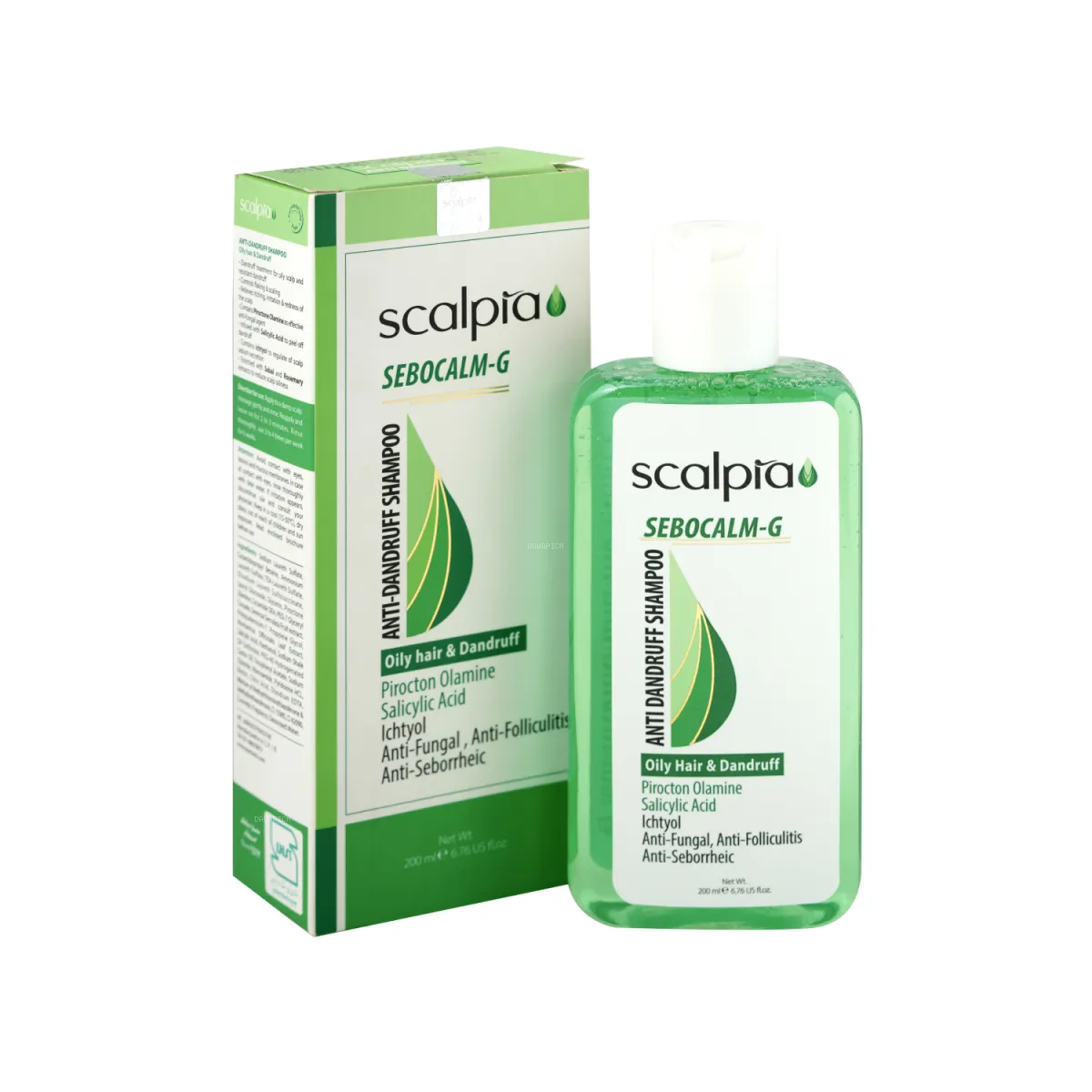 شامپو ضد شوره اسکالپیا مناسب موی چرب 200 میلی لیتر
