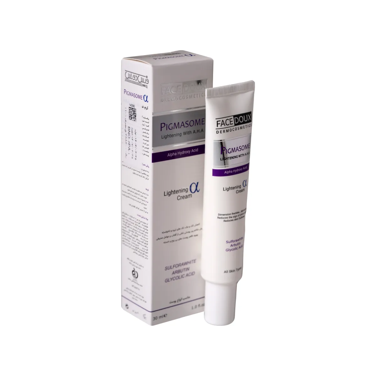 کرم ضد لک و روشن کننده فیس دوکس مدل Pigmasome حاوی AHA