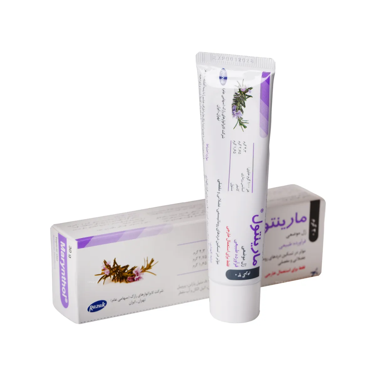 ژل موضعی تسکین درد مارینتول رازک