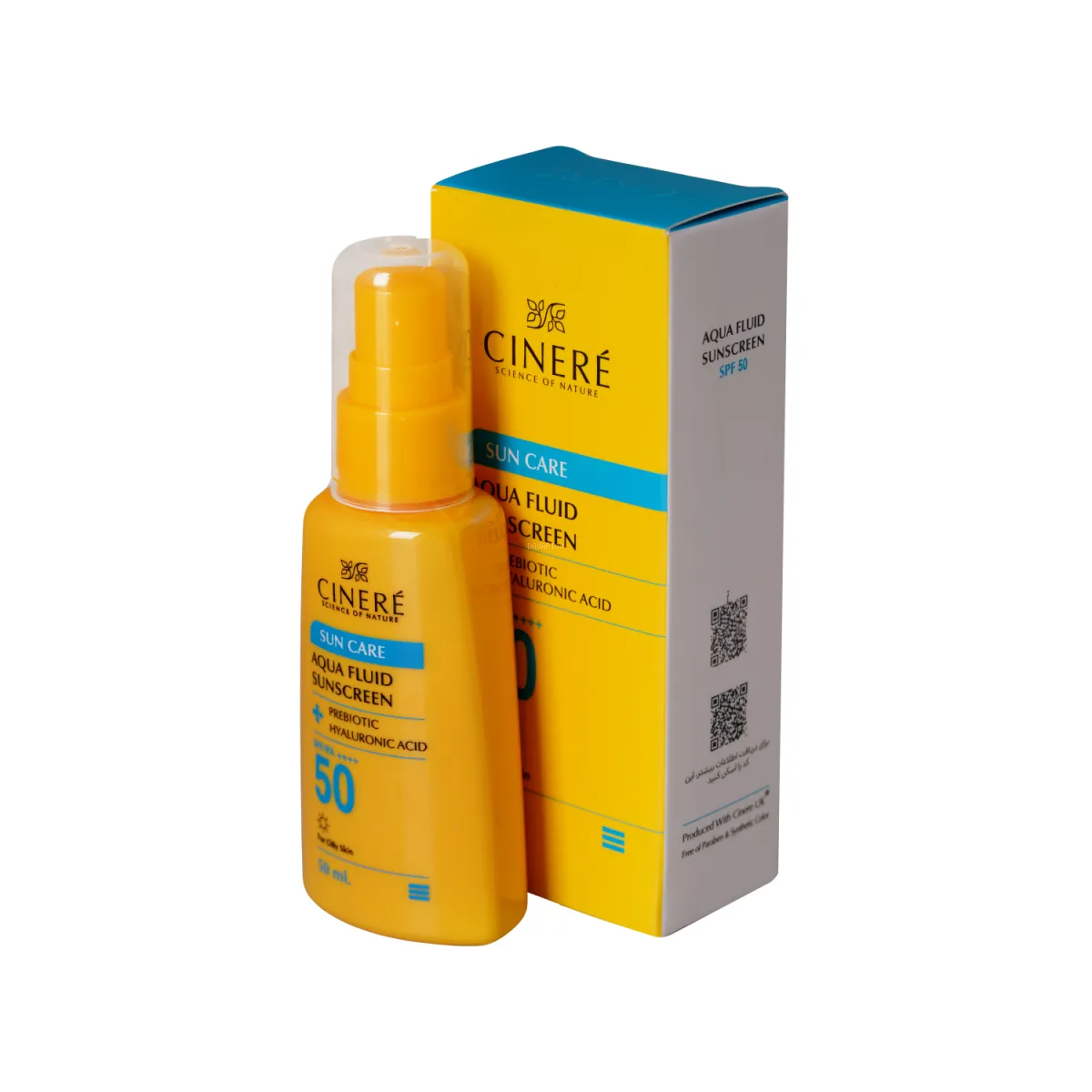 فلوئید ضد آفتاب SPF50 سینره مناسب پوست چرب