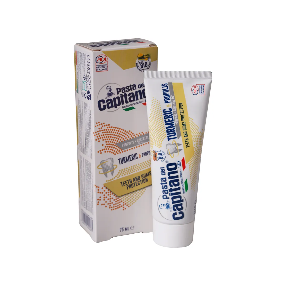 خمیر دندان پاستا دل کاپیتانو حاوی زردچوبه