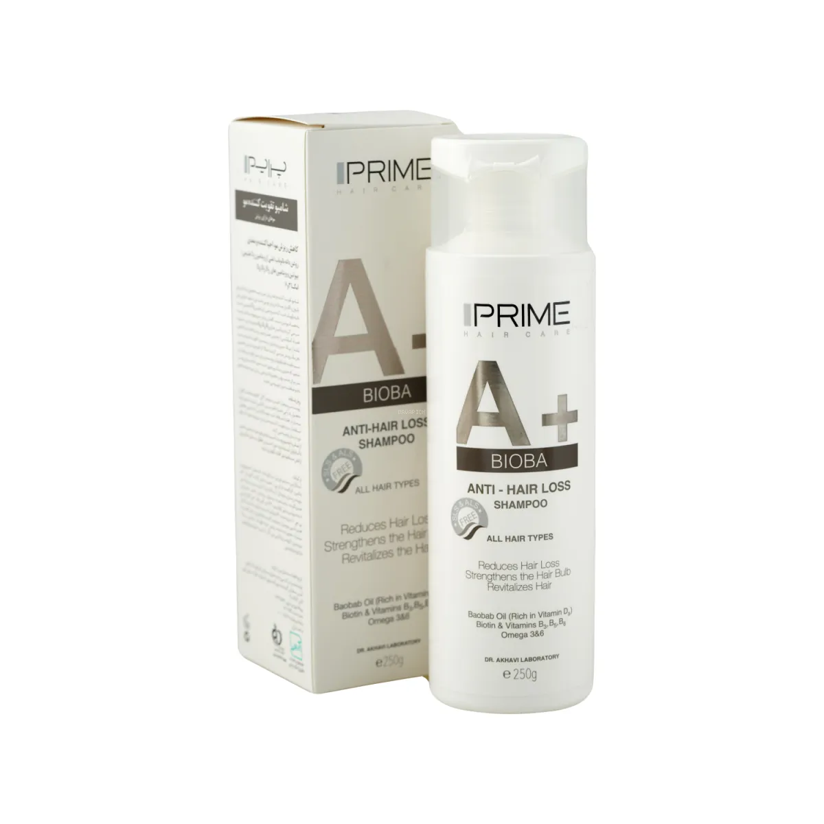 شامپو تقویت کننده مو پرایم مناسب انواع مو 250 میلی لیتر