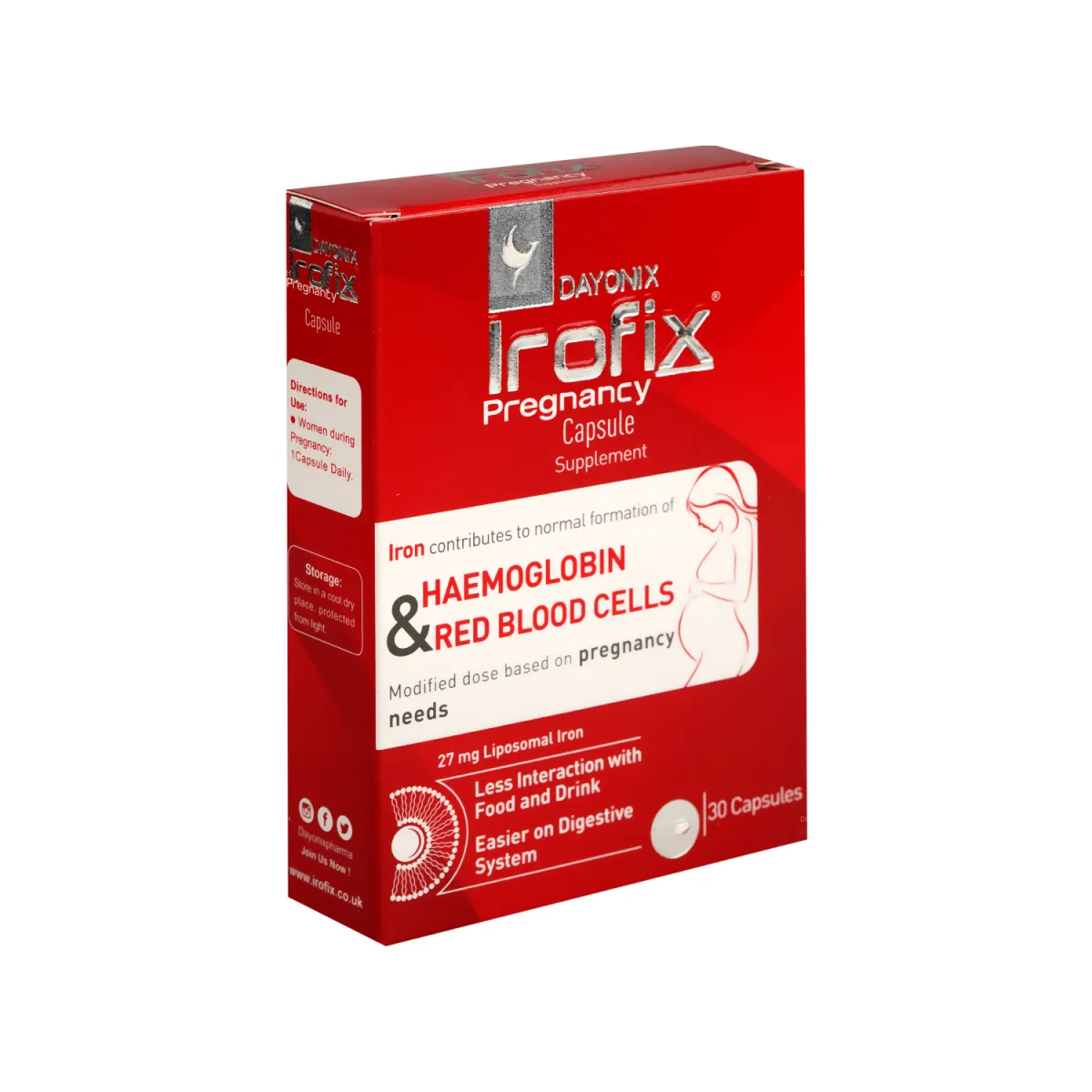 کپسول آیروفیکس بارداری دایونیکس فارما 27 میلی گرم