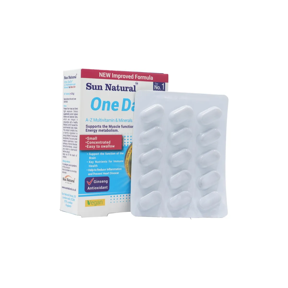 قرص وان دیلی سان نچرال مناسب آقایان بالای 50 سال