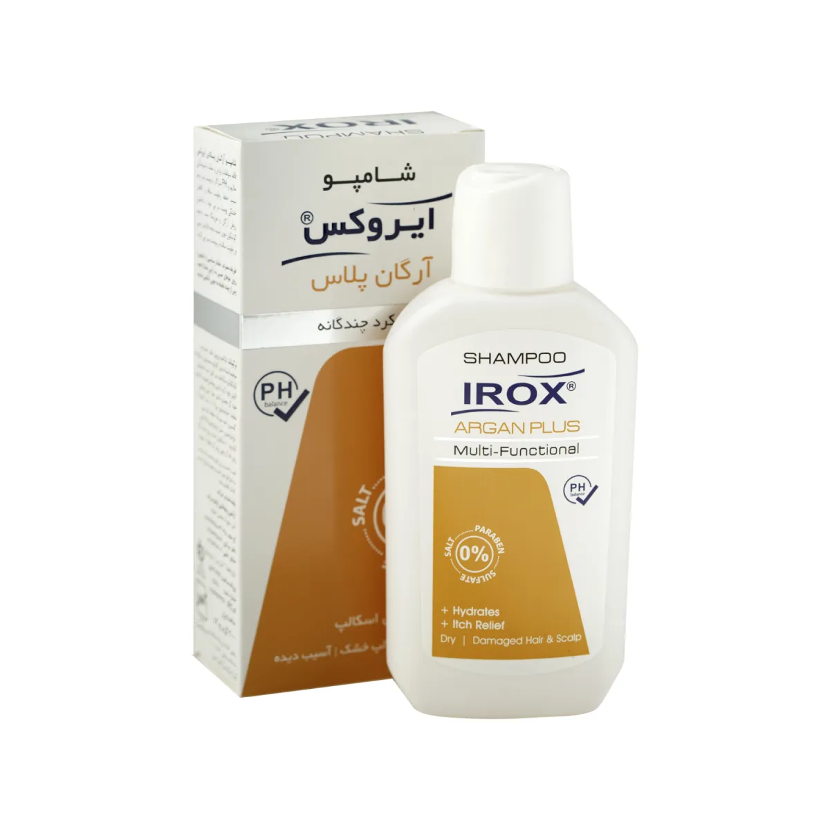 شامپو آرگان پلاس ایروکس مناسب موی آسیب دیده 200 میلی لیتر