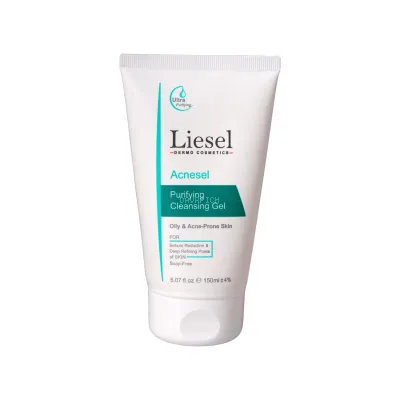 ژل شستشوی صورت لایسل مدل Acnesel مناسب پوست چرب و آکنه‌ دار